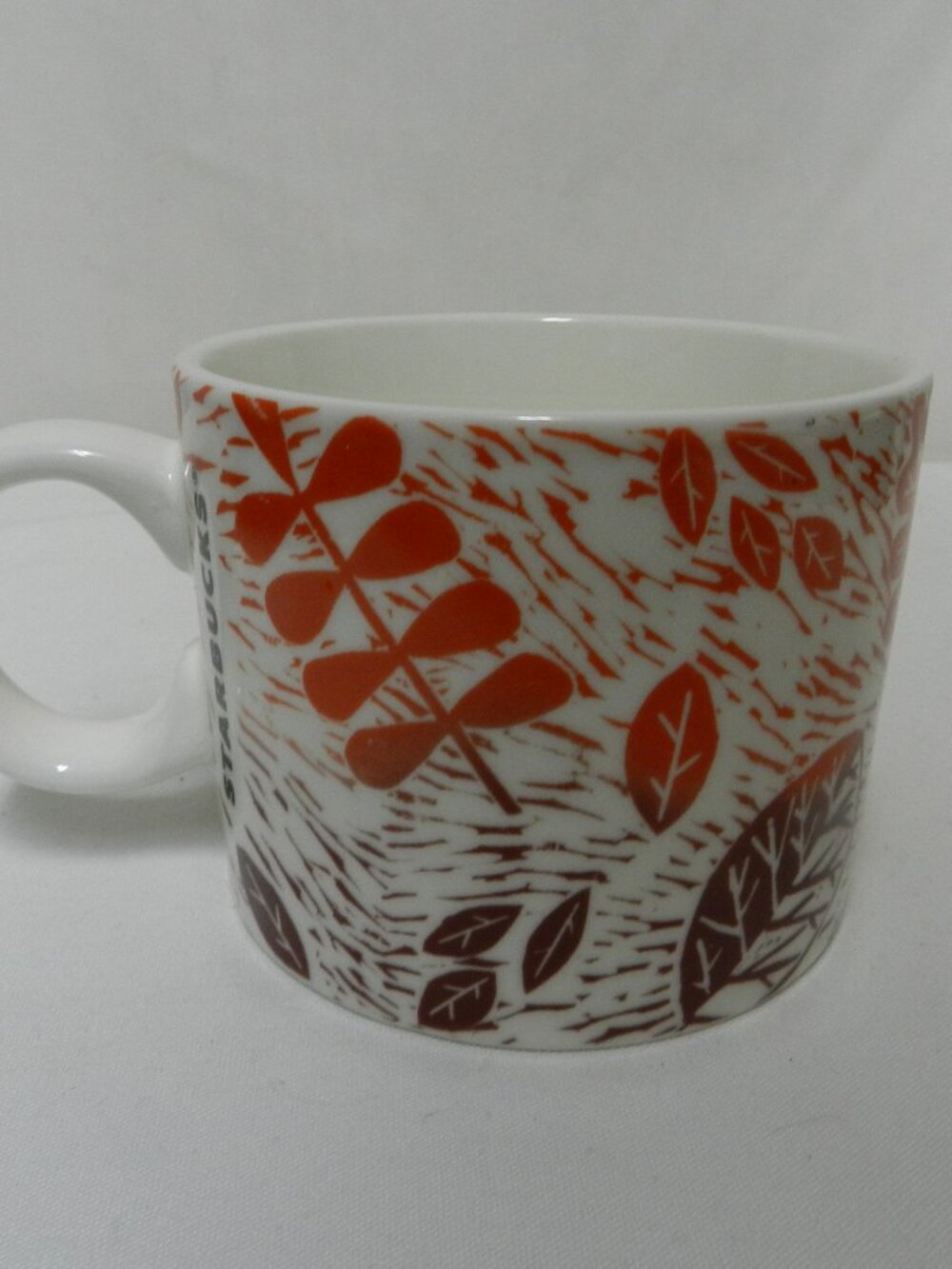 Starbucks Fall Leaves Mug Cup ceramic 12 oz Micro Dish